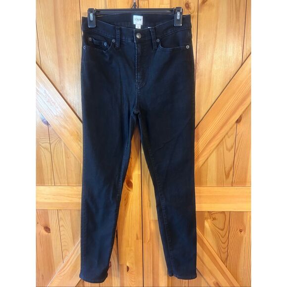 J. Crew Women’s High Rise Skinny Black Wash Jeans Size 28 (5633) - Picture 1 of 8